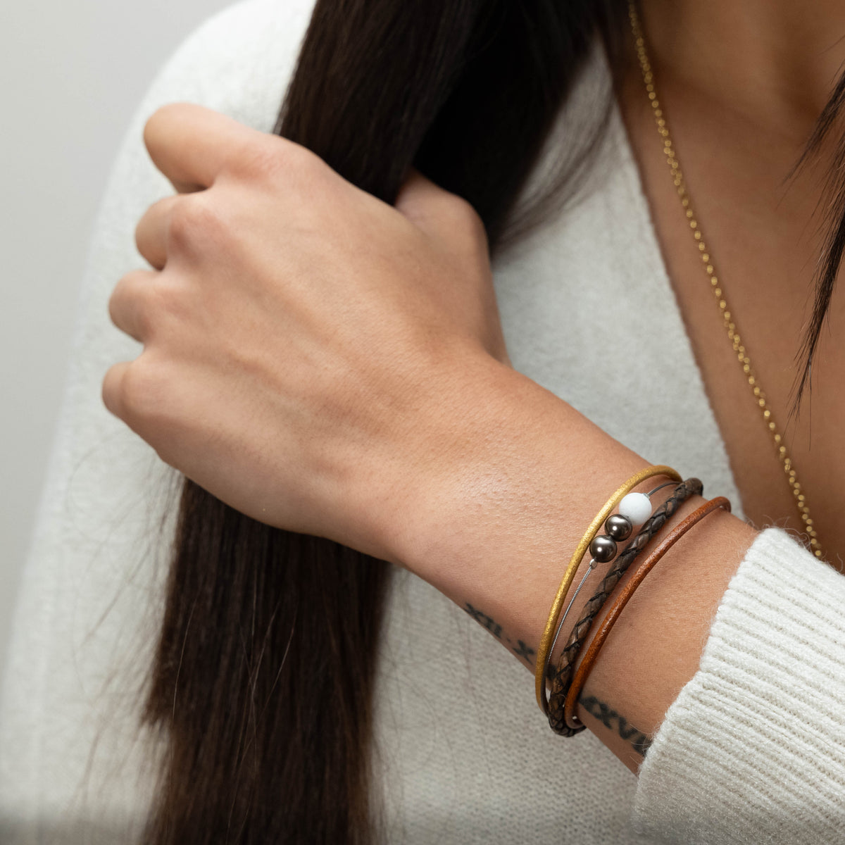 &quot;Trendy&quot; bracelet, gold